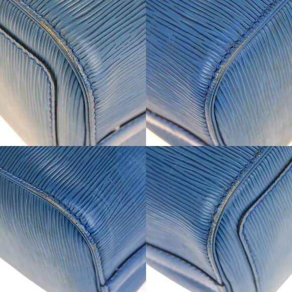 LOUIS VUITTON LV Logo Speedy 30 Travel Hand Bag Epi Leather Blue M43005 35SH811 - Picture 7 of 16